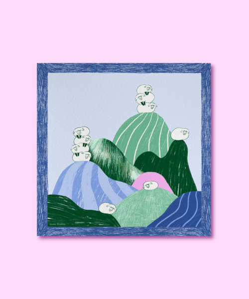 Serviette Moutons
