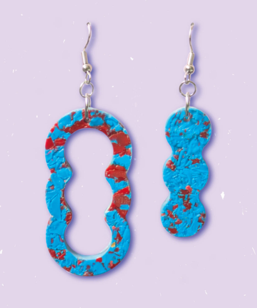 Bubble blue and red