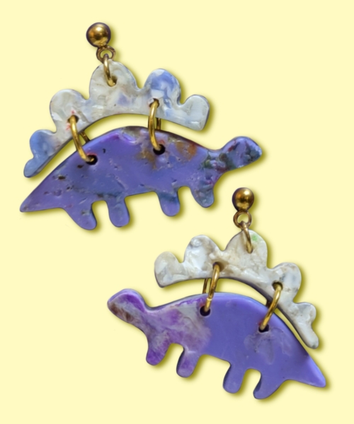 Stégosaure Purple Marble